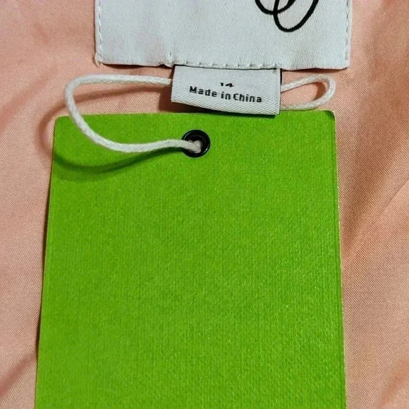 Sam Edelman Flora Printed Tie-Waist Faux-Wrap Flutter Sleeve Tiered Dress 14 NWT - Picture 5 of 8